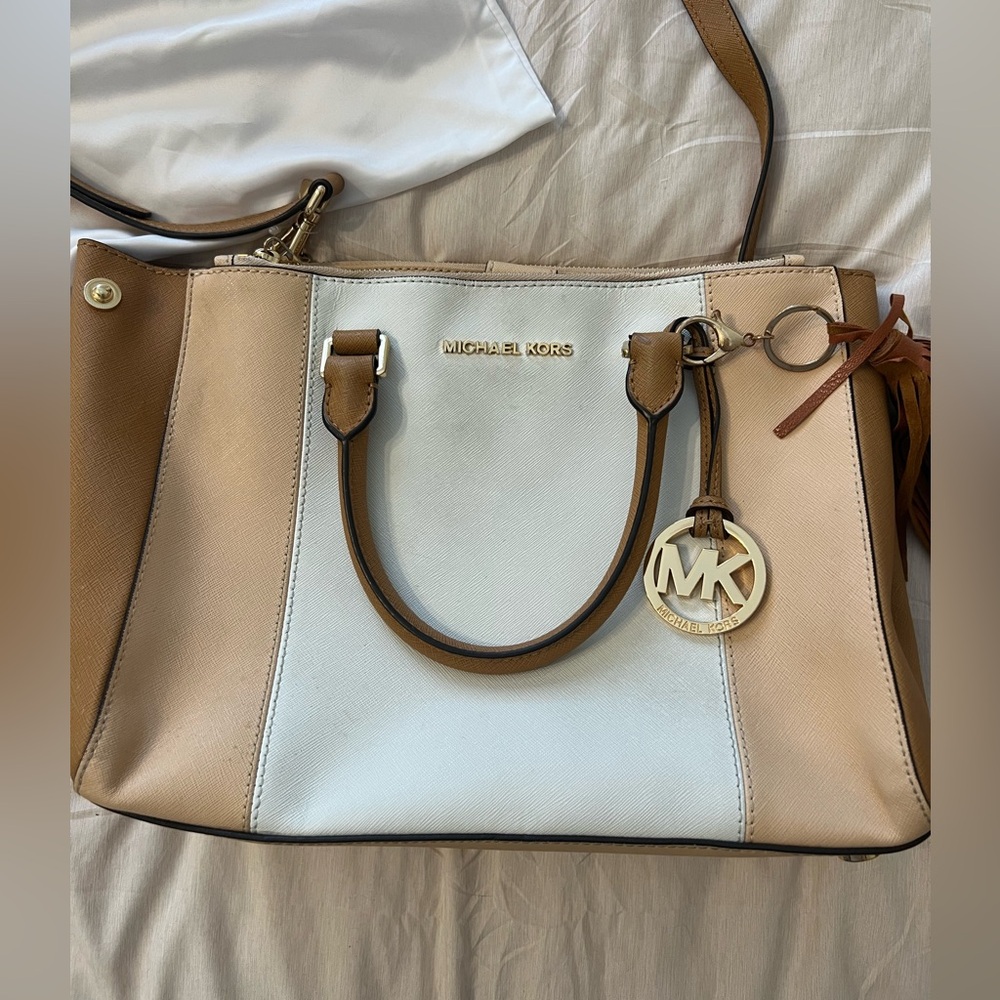 Michael Kors Sutton Medium Color Block Satchel